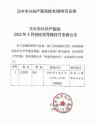 漢中華興婦產(chǎn)醫(yī)院“院領導接待日”安排公示
